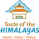 a logo for taste of the himalayas nepal indian tibetan