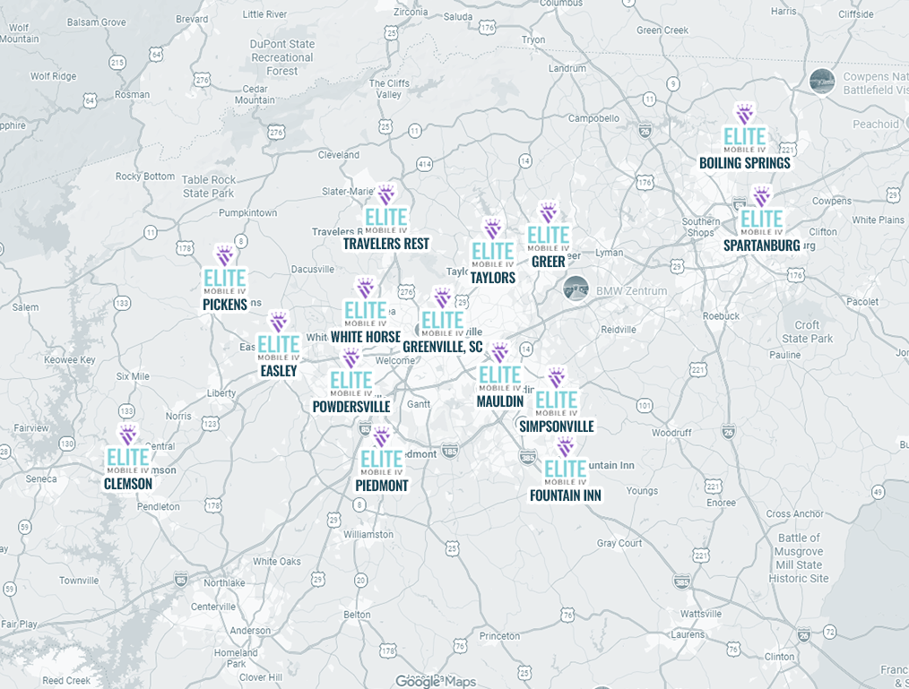 A map of the united states showing the location of tennessee , alabama , georgia , and north carolina.