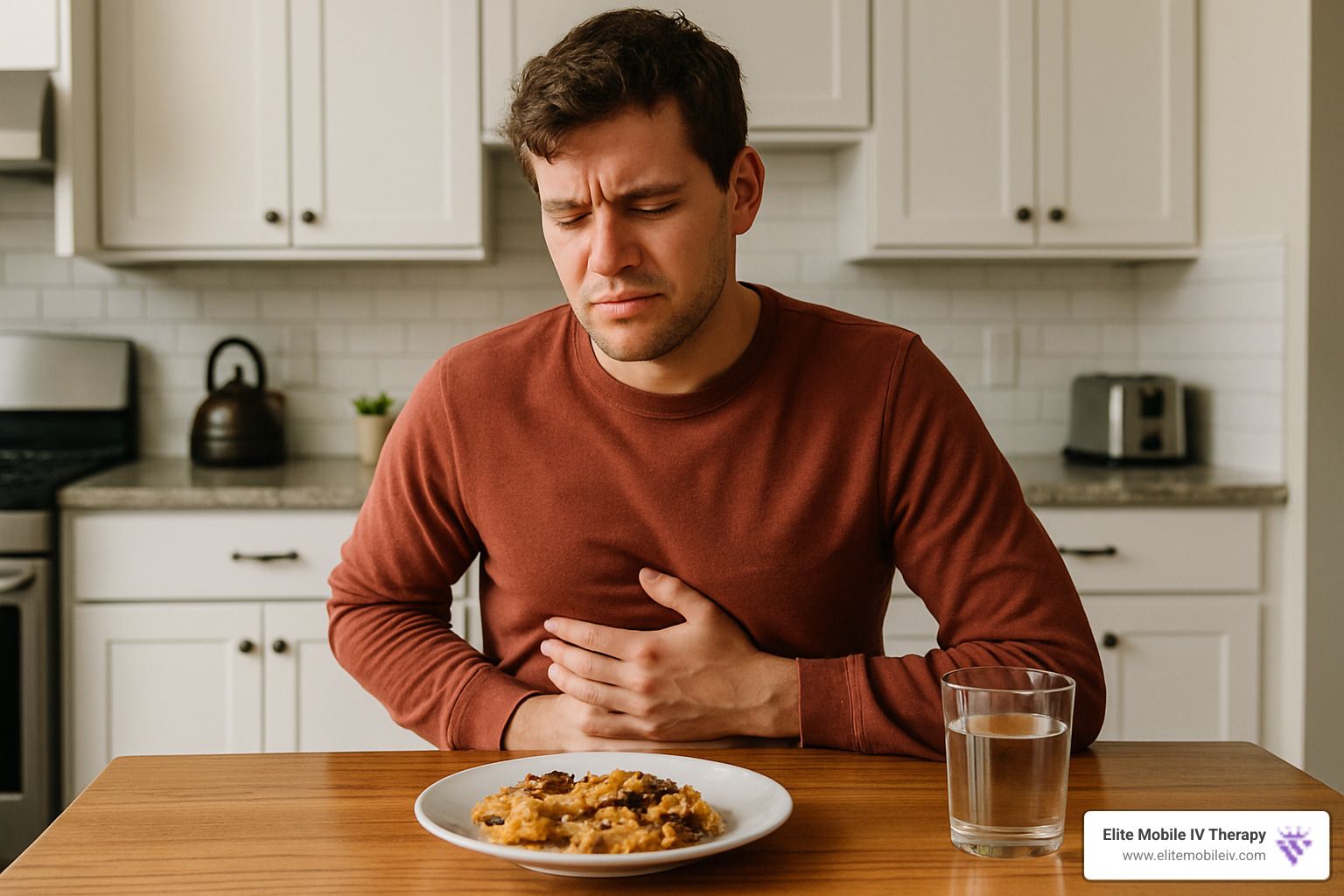food poisoning - IV therapy for food poisoning