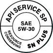 一個黑白圓圈，上面寫著「api service sn plus」。