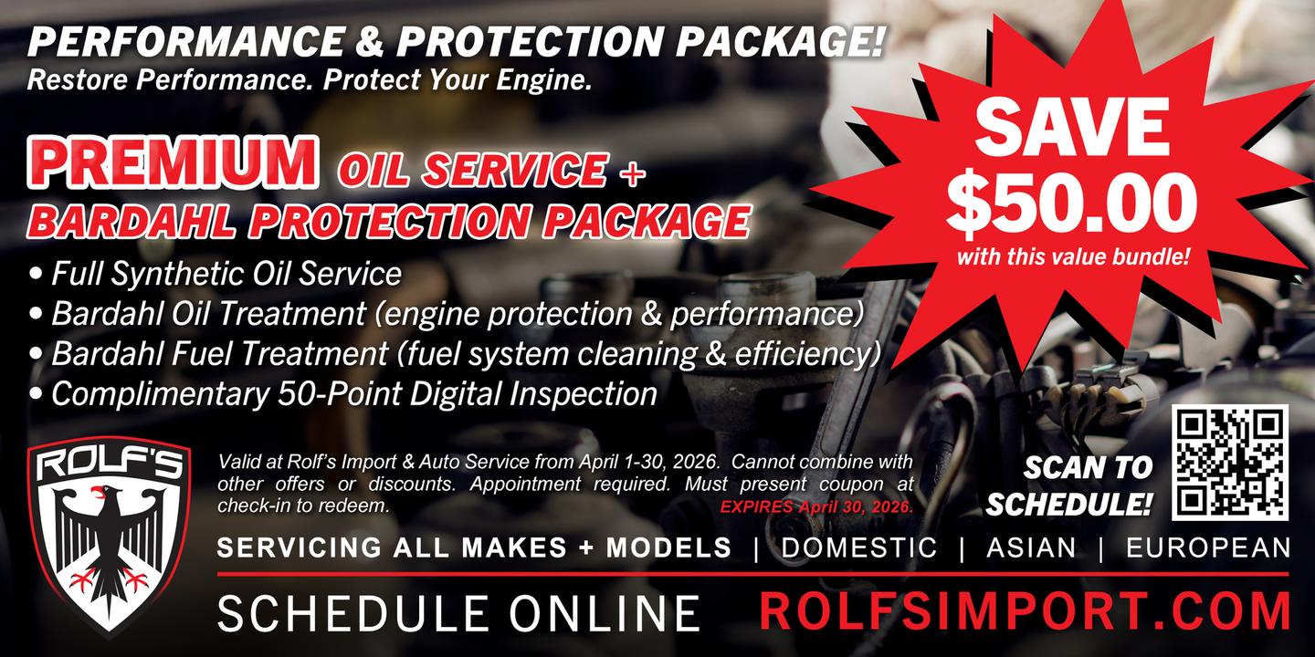 Rolf's Import Auto Service Auto Repair Special
