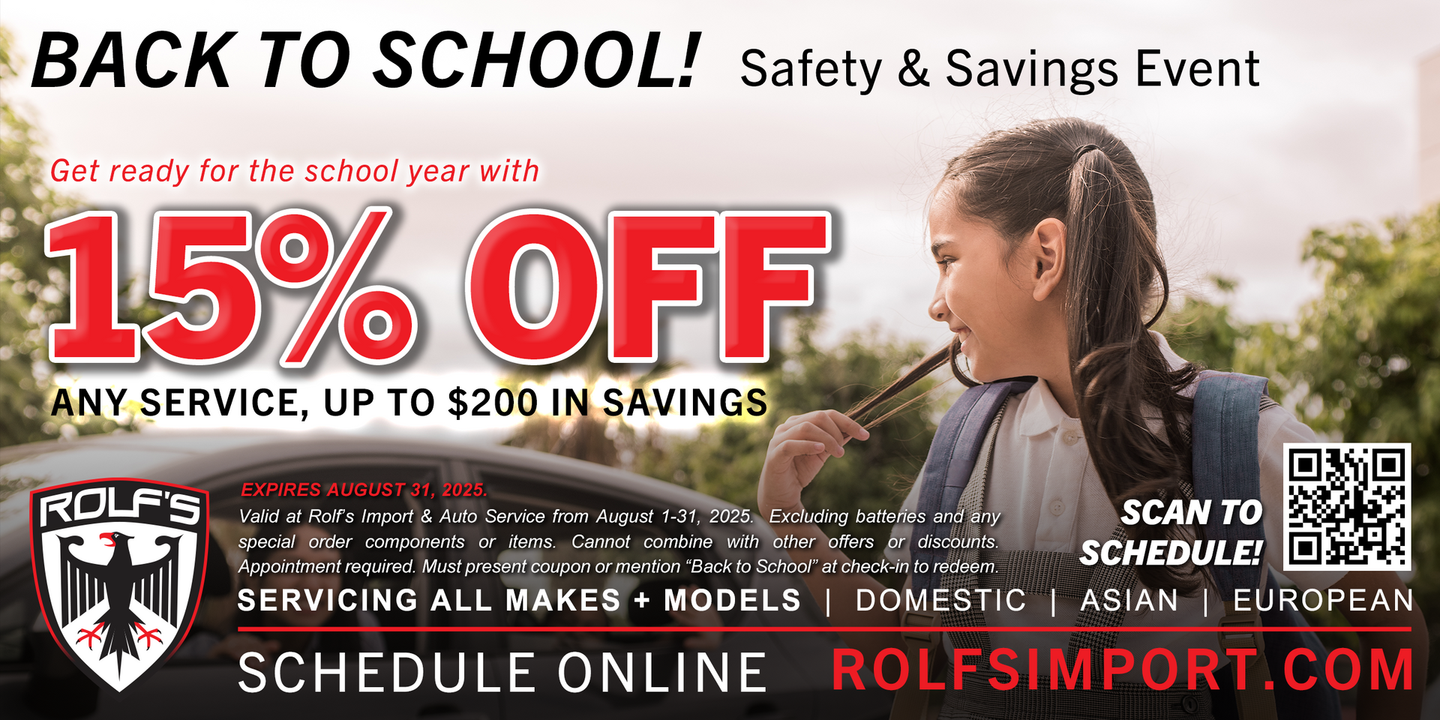 Rolf's Import Auto Service Auto Repair Special