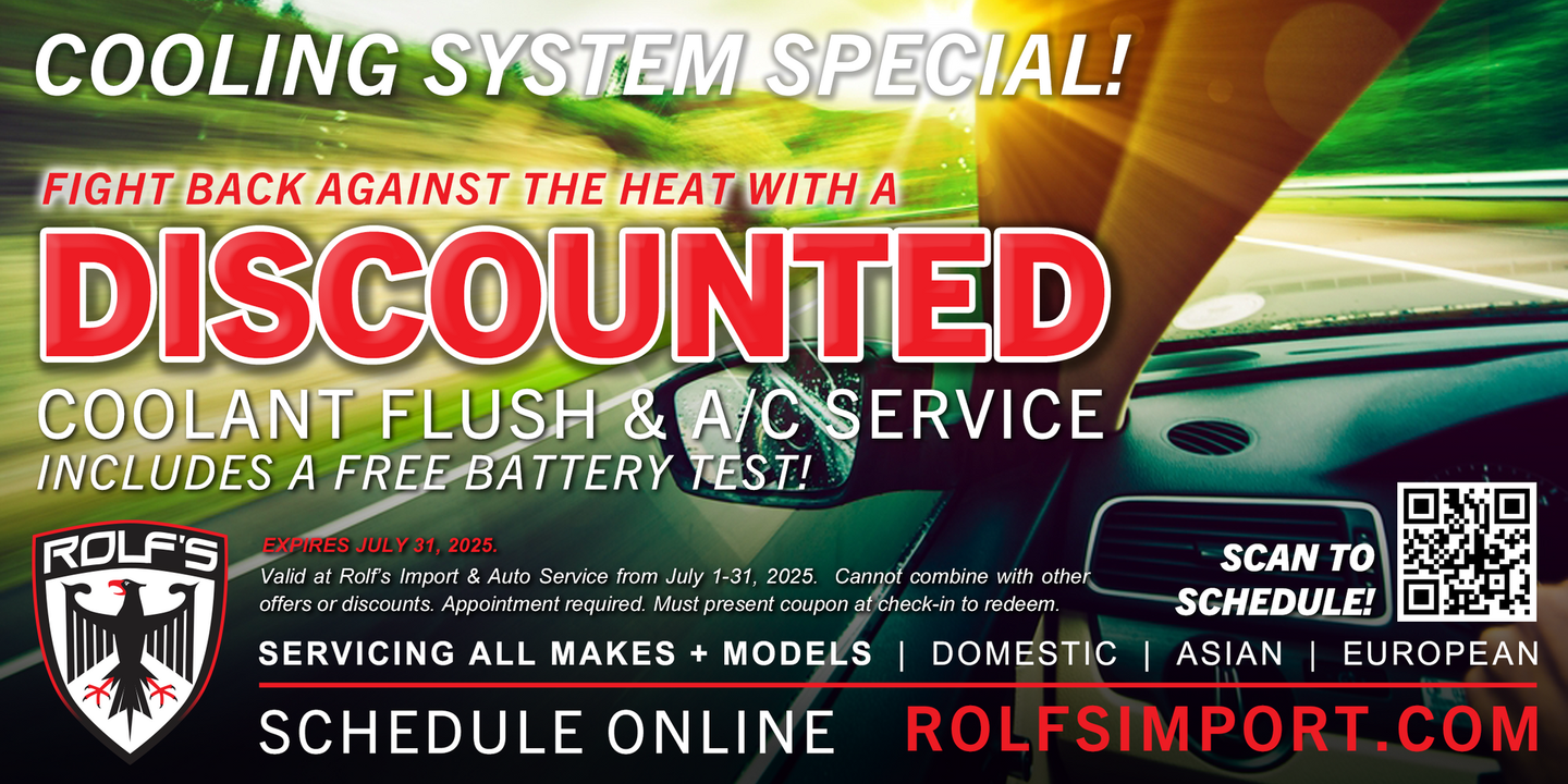 Rolf's Import Auto Service Auto Repair Special