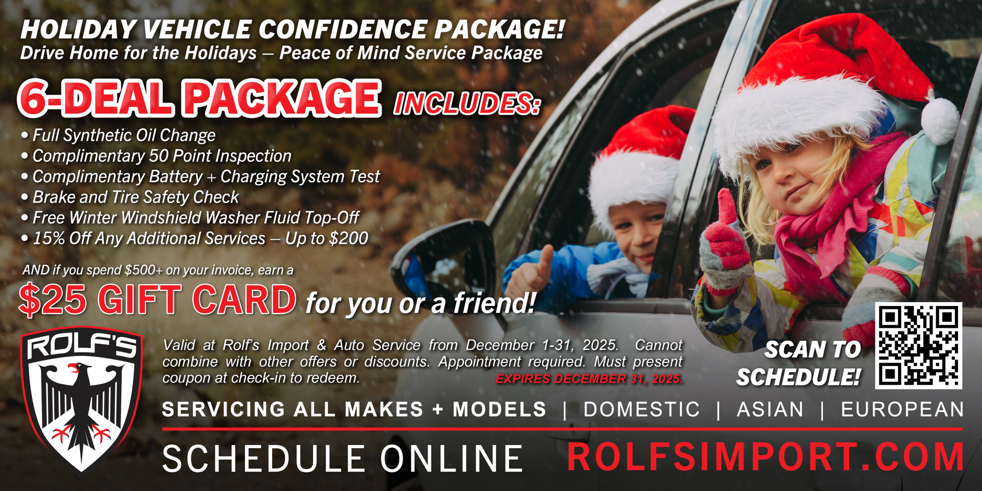 December Promo | Rolf's Import Auto Service