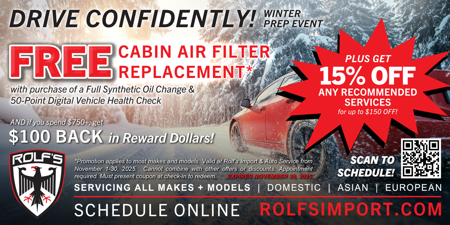 Rolf's Import Auto Service Auto Repair Special