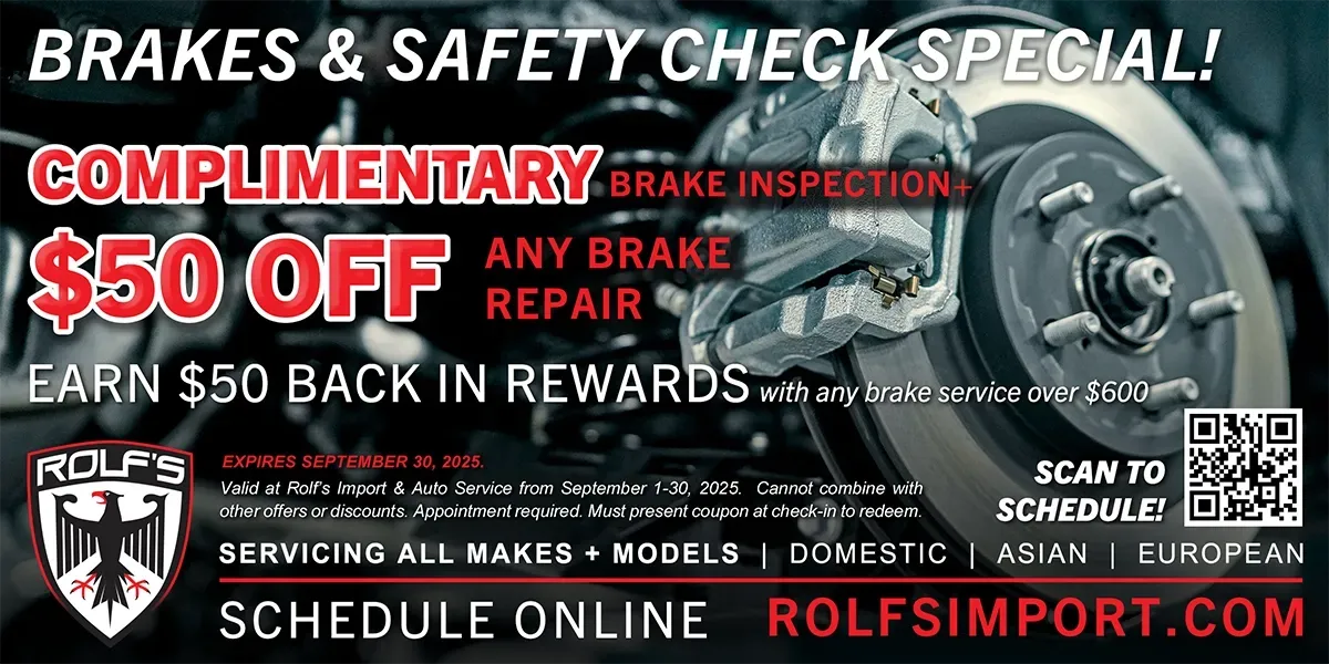 September Promo | Rolf's Import Auto Service