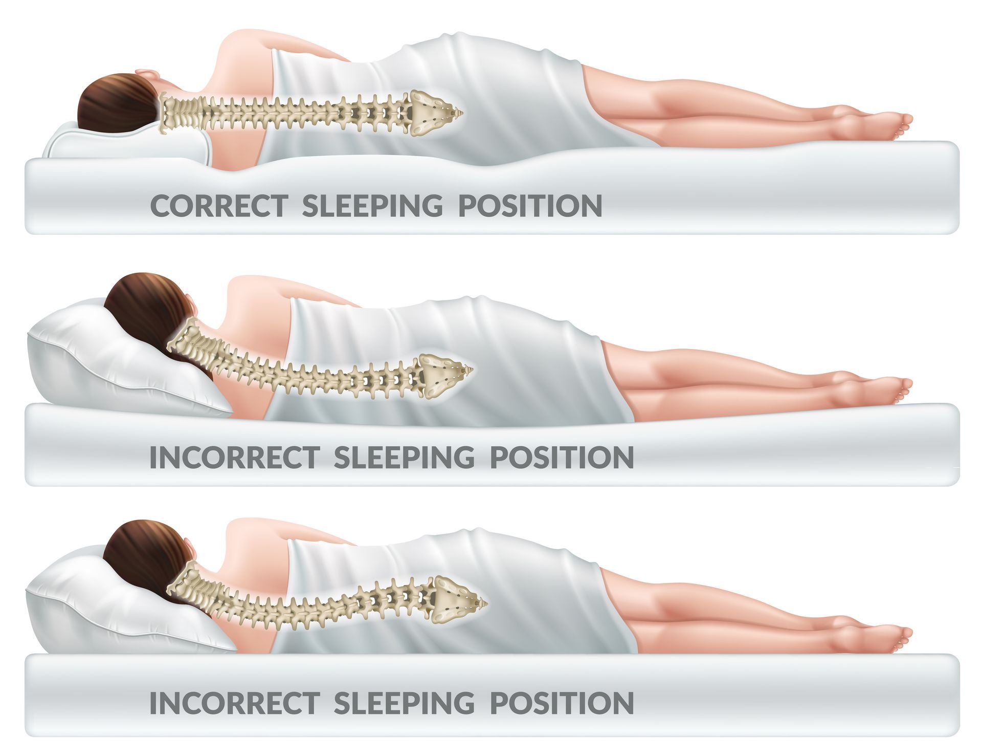 correct sleeping position