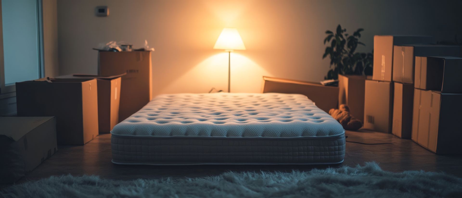 mattress on a floor after moving