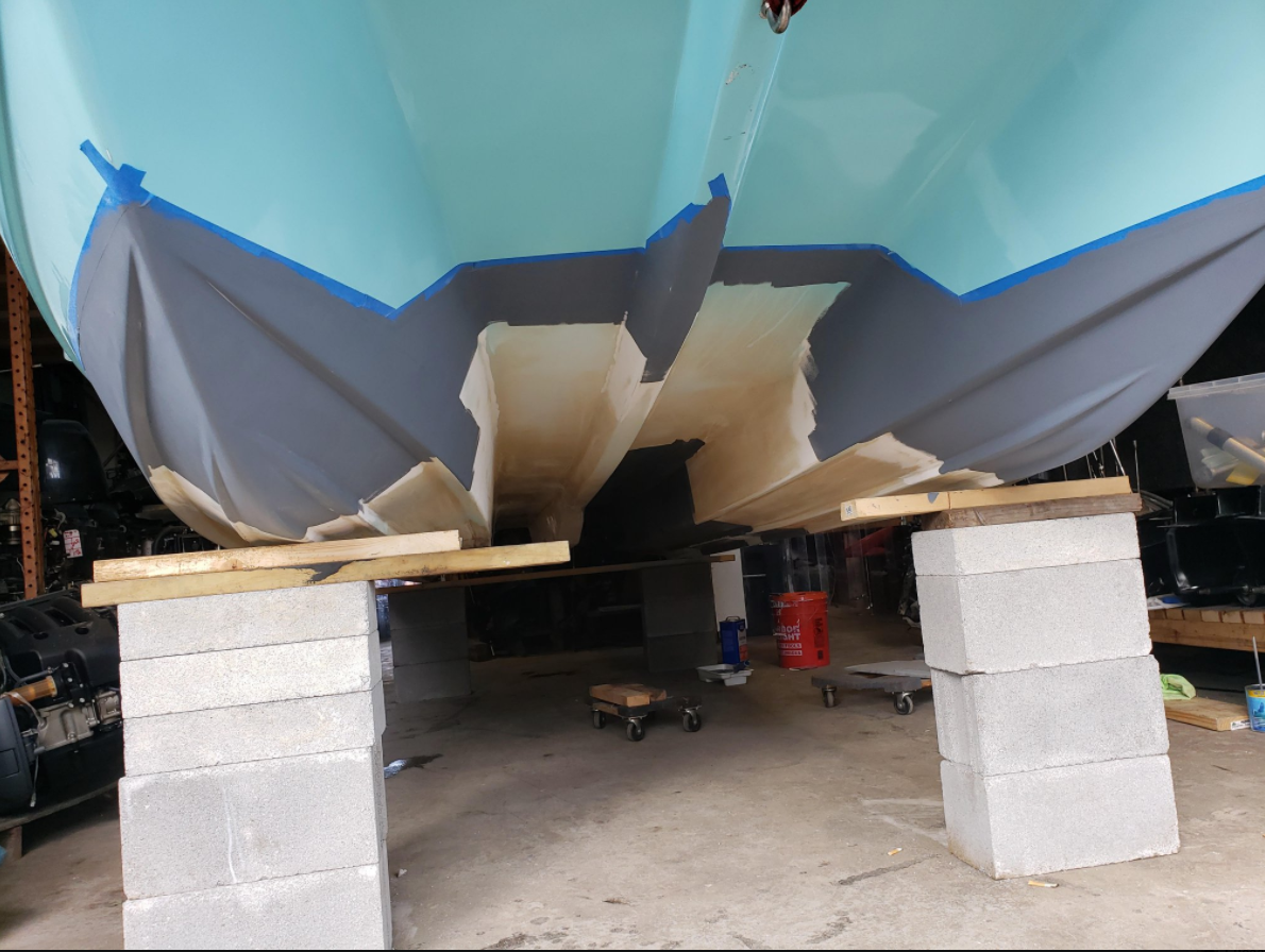 Bottom View of Boat — Chesapeake, VA — Lancet Marine