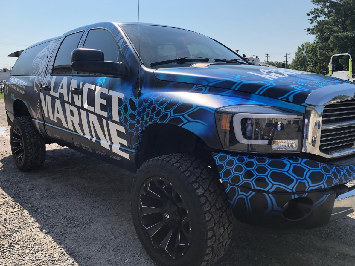 Black Truck With Blue Details — Chesapeake, VA — Lancet Marine