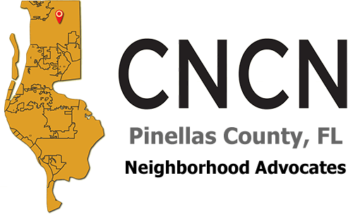 The logo for cncn pinellas county , fl neighborhood advocates
