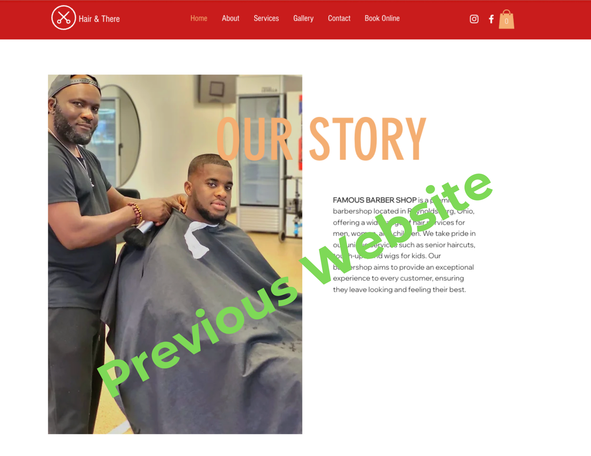 Previous The Famous Barbershop Website.