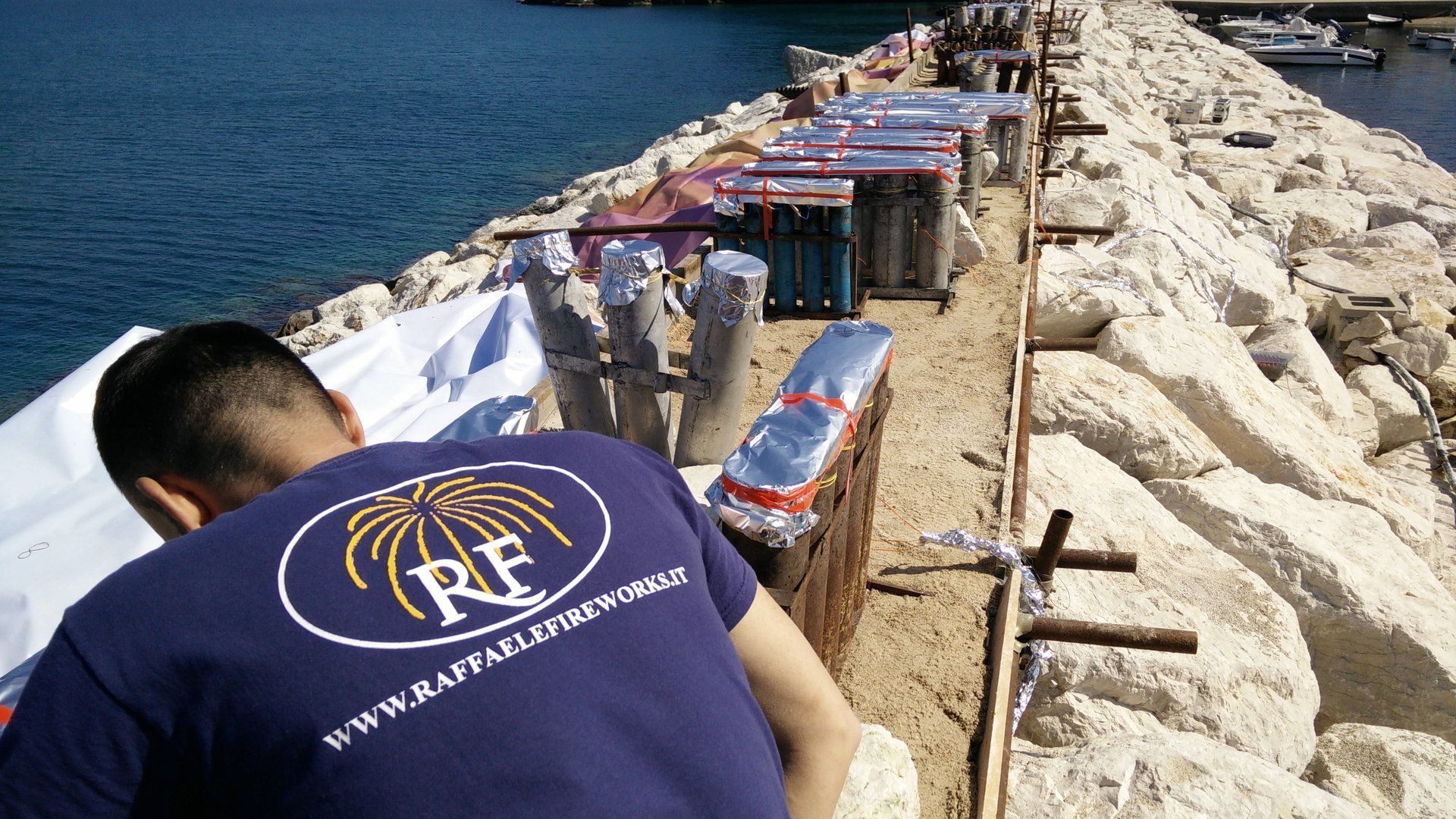 Accensione fuochi d'artificio