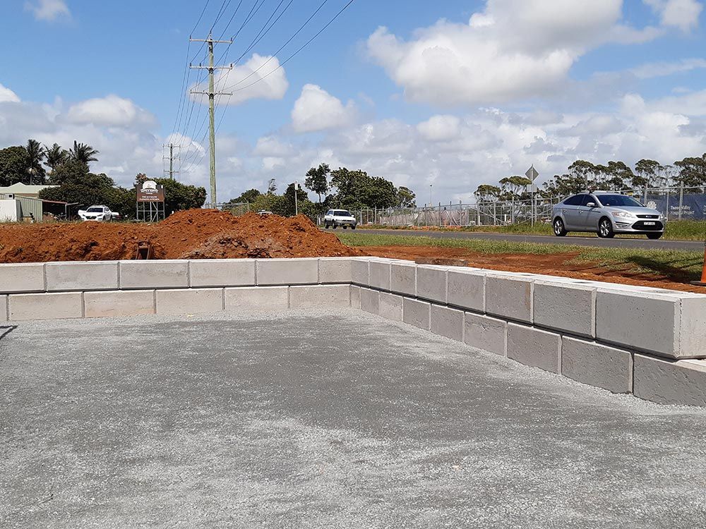 Precast Concrete Blocks Stacked  —CJR Group Concrete Construction In Tweed Heads, NSW