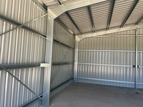 Inside Of a Metal Building With a Roof — Providing Steel & Concrete Construction in Eviron, NSW
