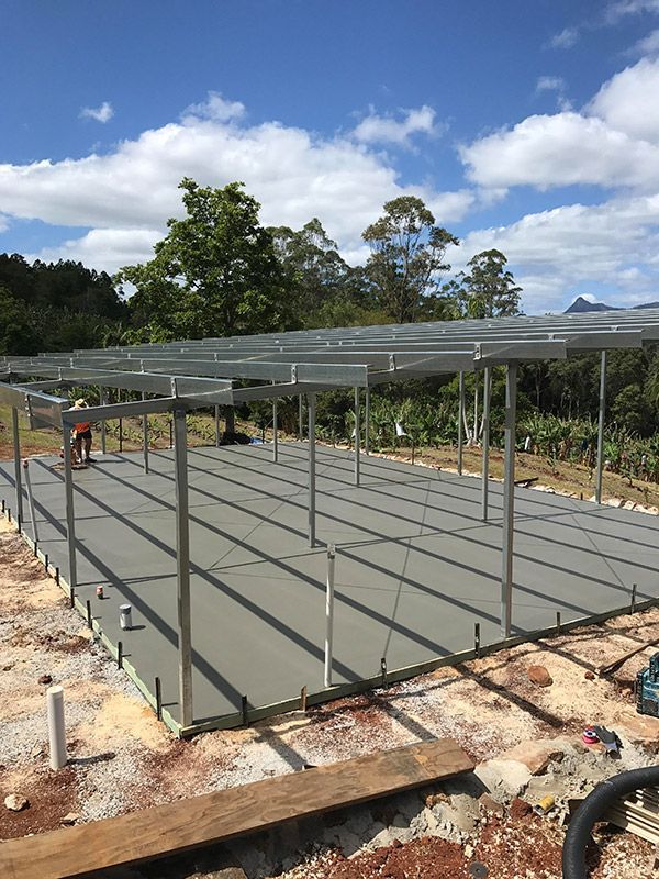 Concrete Slab On The Sheds Construction — CJR Group Concrete Construction In Gold Coast, QLD