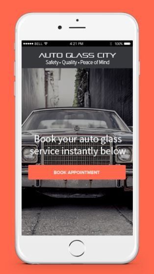 The app for our auto glass insurance claims company