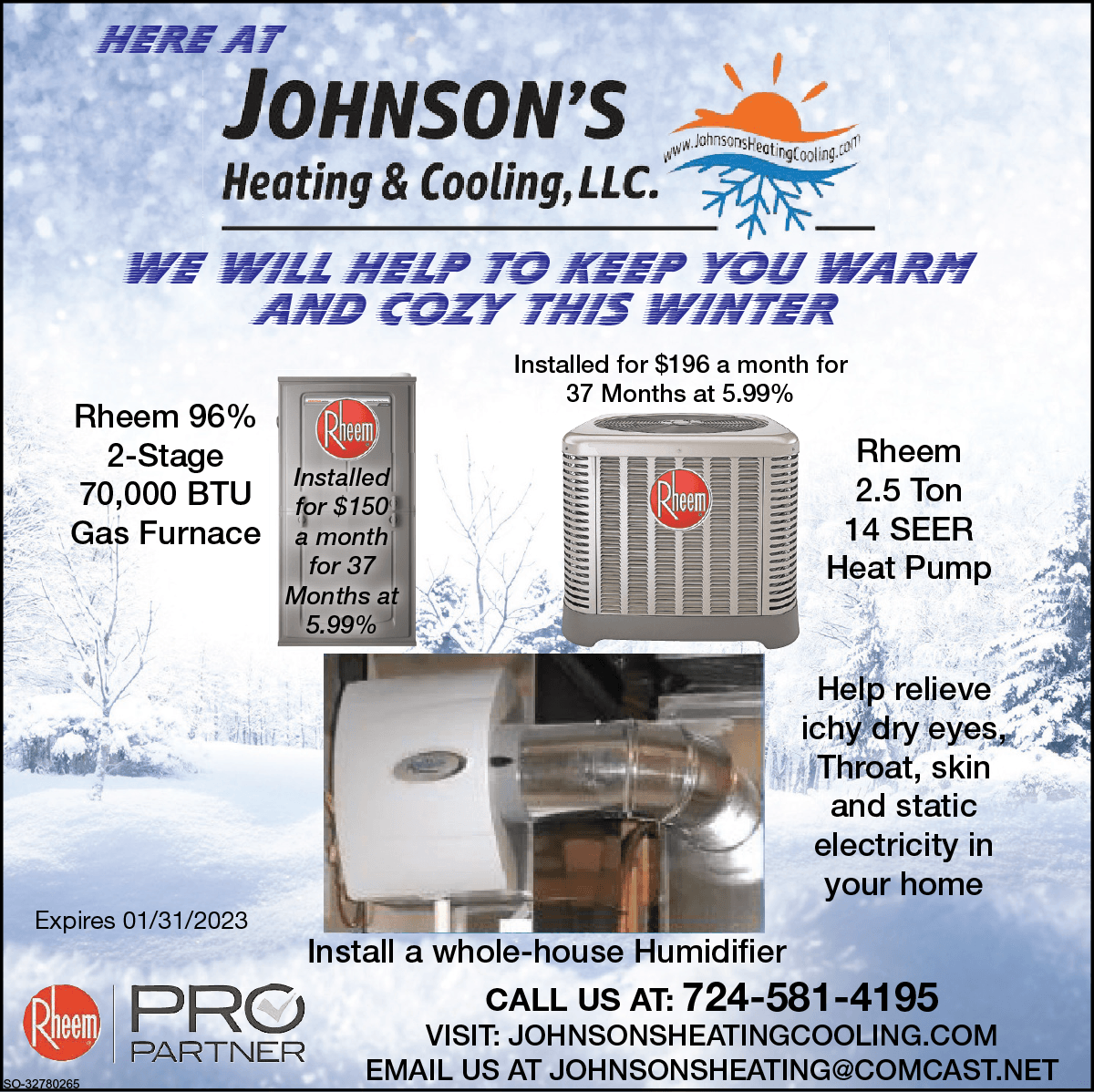 HVAC Services Beaver Falls, PA Johnson’s Heating & Cooling