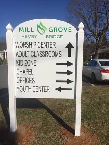 Mill Grove Sign — All Star Signs in Indian Trail, NC
