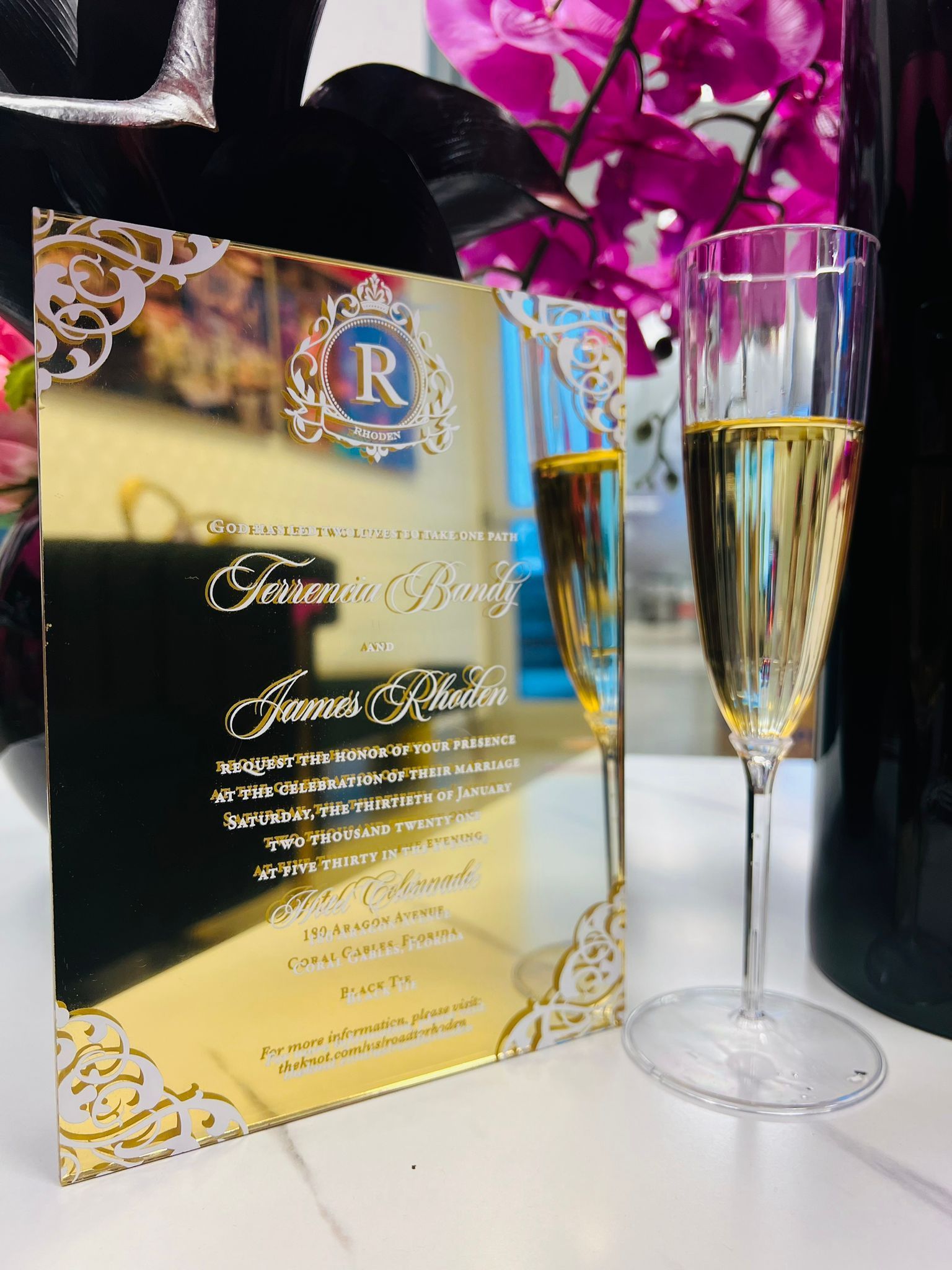 Custom Acrylic Invitation