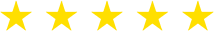 A row of yellow stars on a white background.