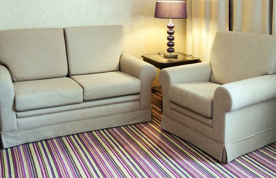 Sofas and carpet interior