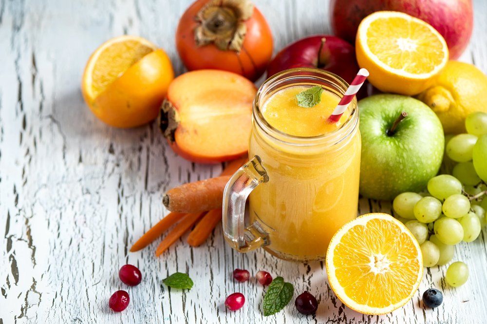 Orange Smoothie in Glass Jar — Colonic Healthcare in Rosslea, QLD