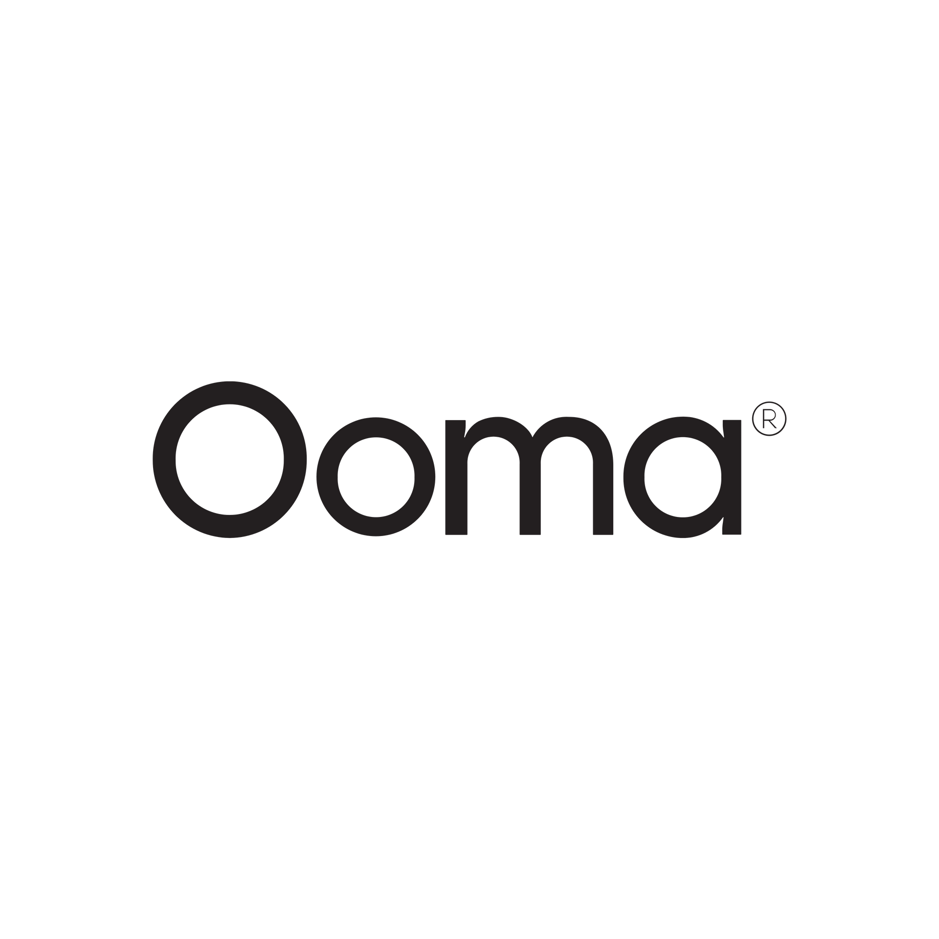 Ooma logo in black text on a white background