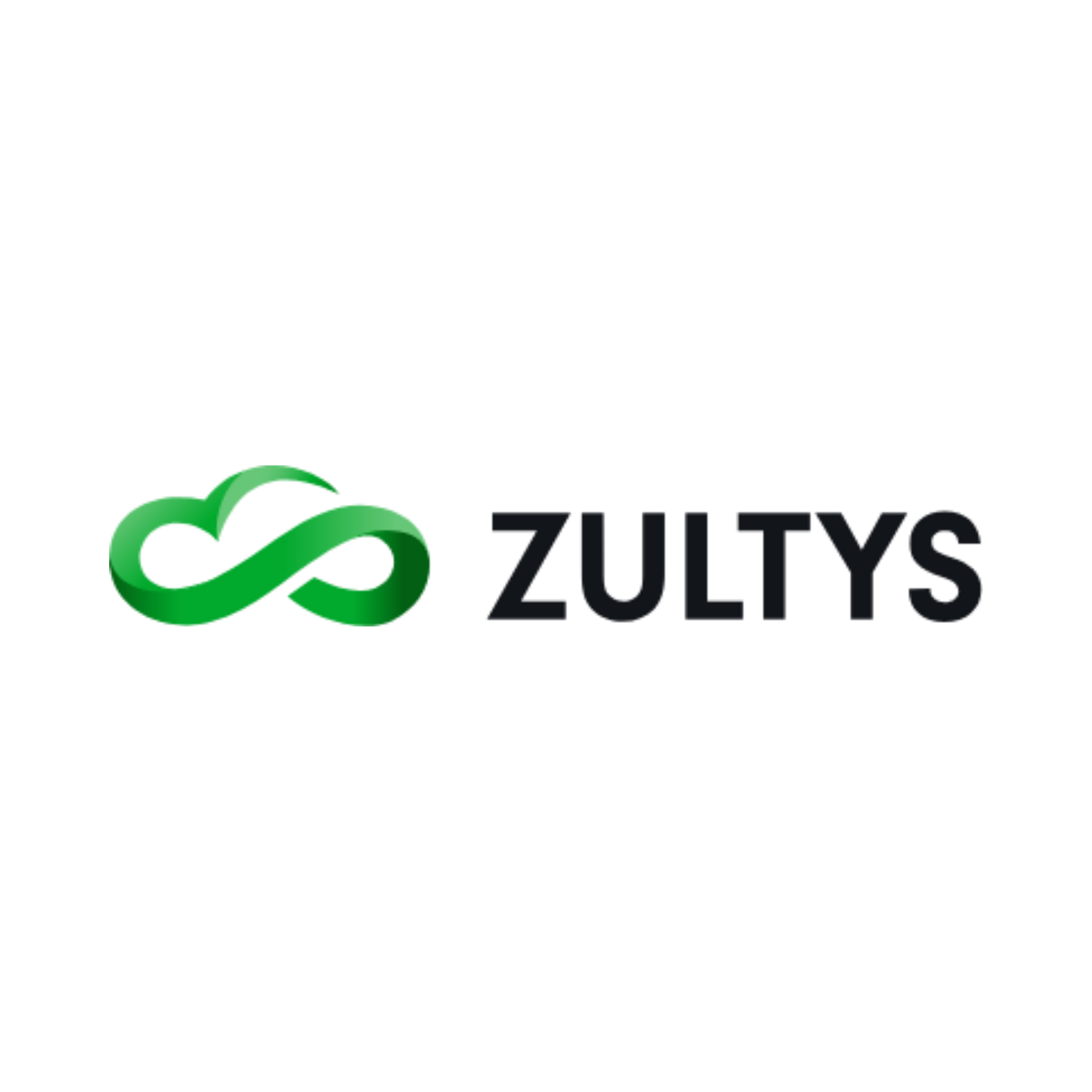 ZULTYS logo with a green infinity-style icon and black text on a white background