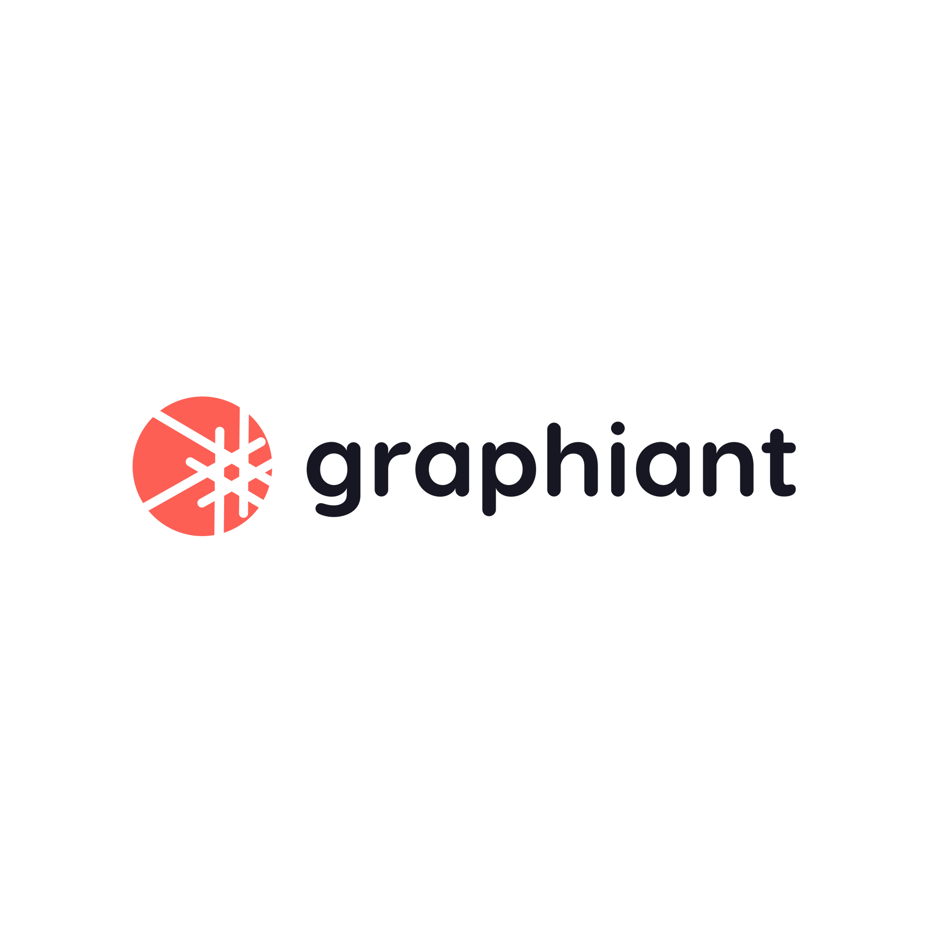 Graphiant logo with red circular icon and black wordmark on white background