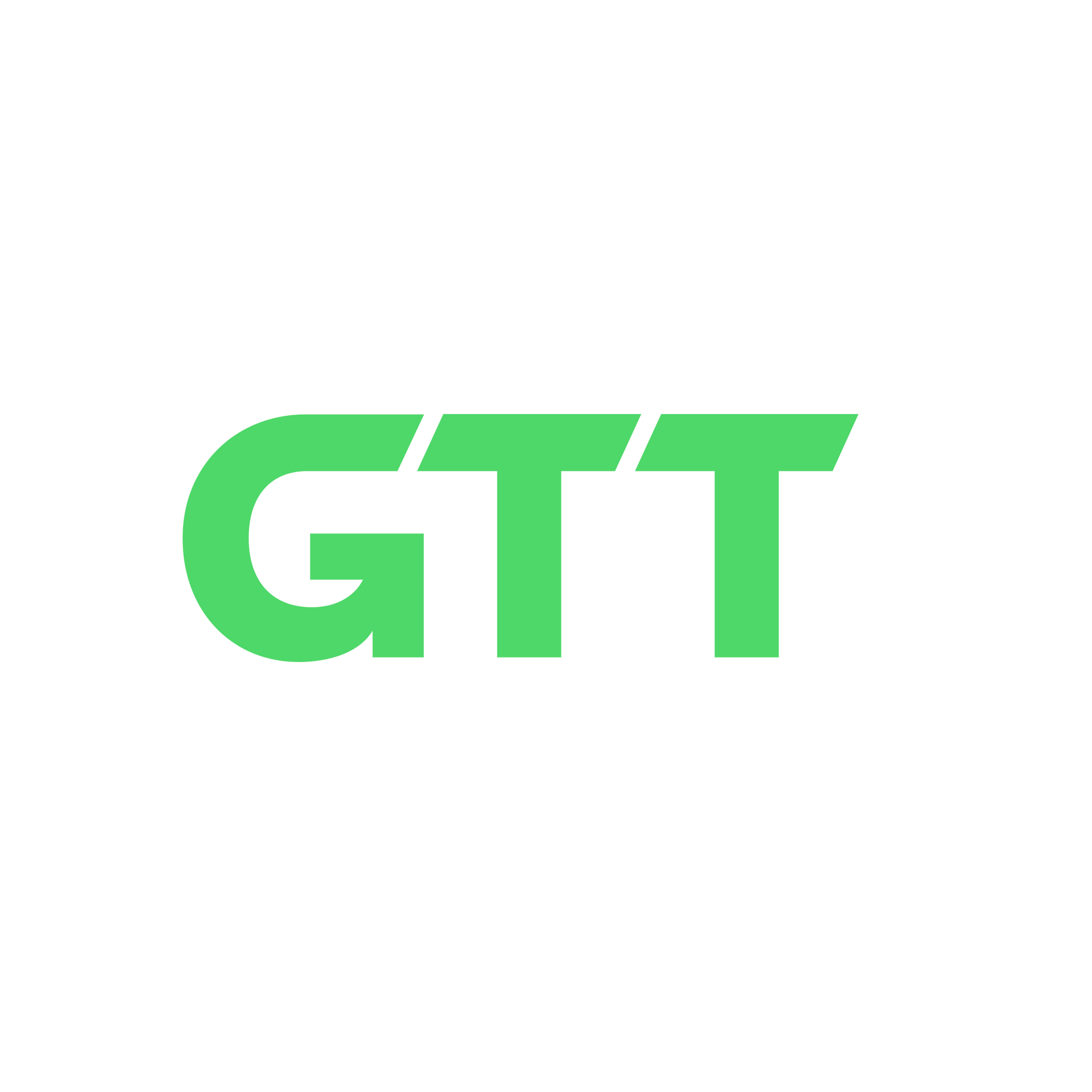 Green GTT logo on a white background