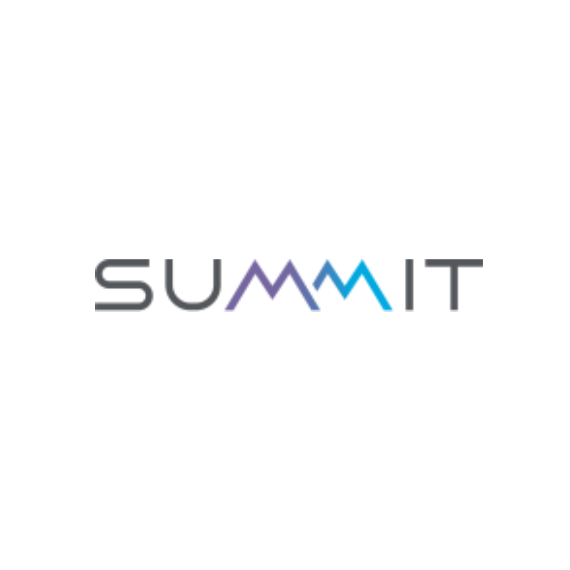 SUMMIT logo in gray and blue on a white background
