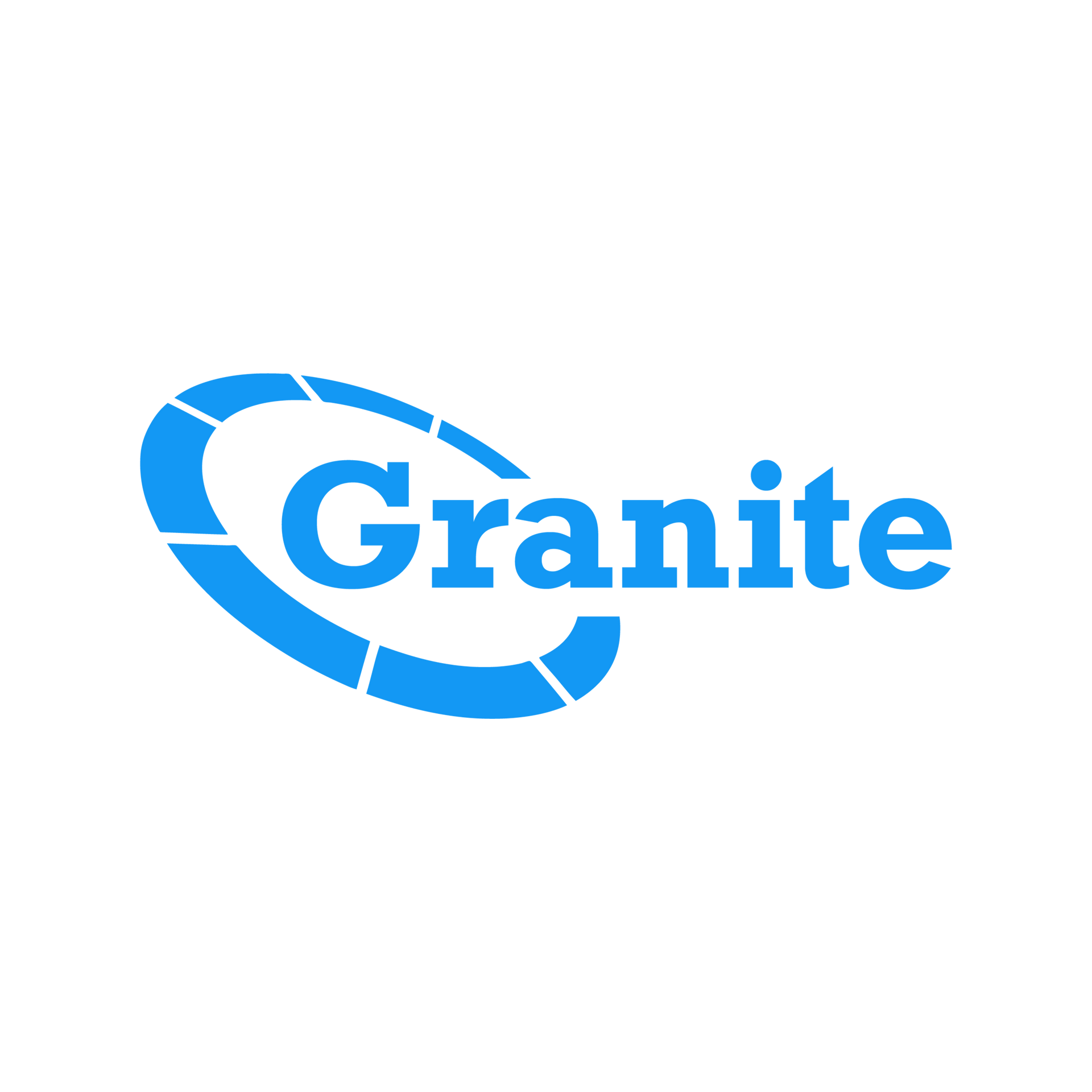 Blue Granite logo with a stylized ring around the word “Granite”