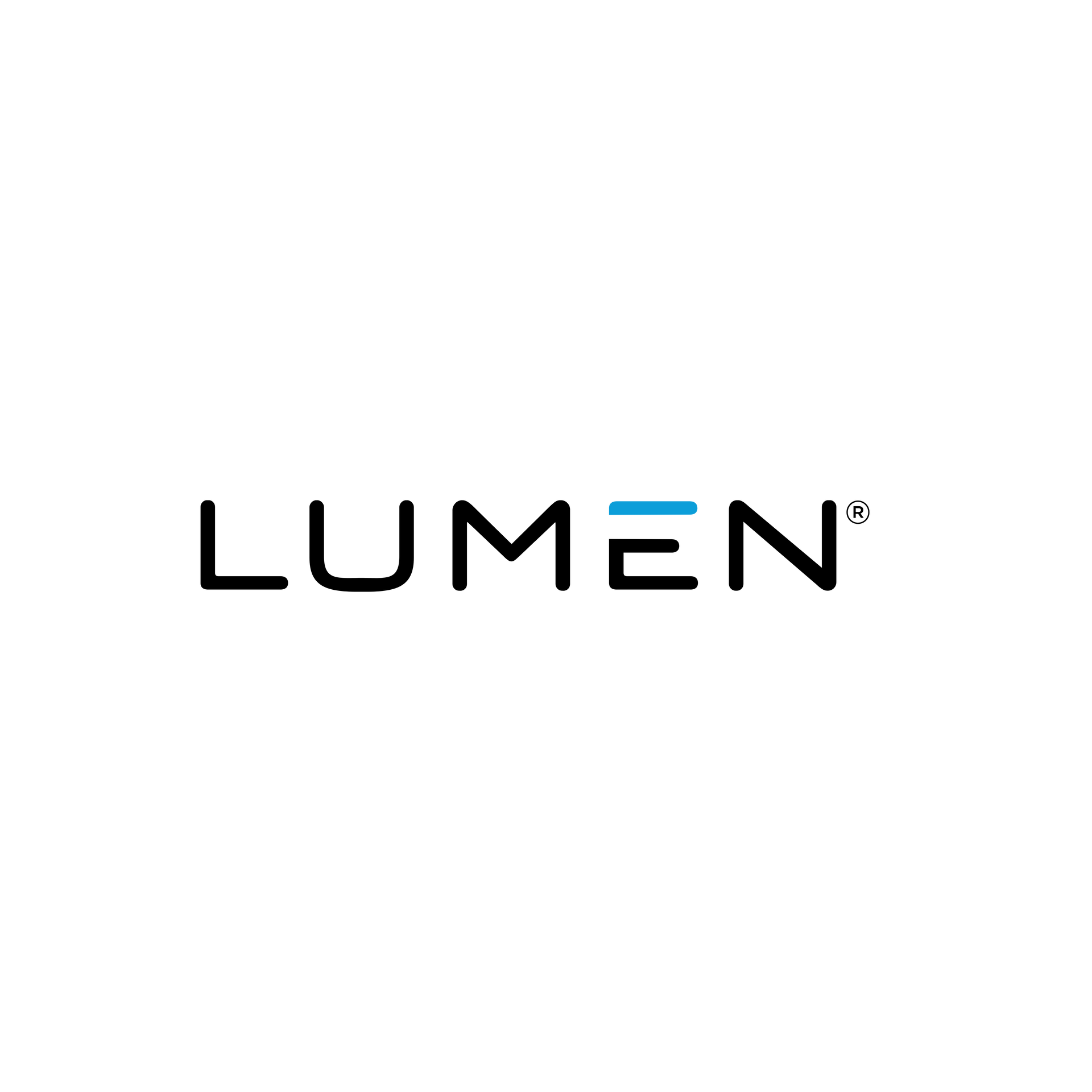 LUMEN logo in black with a cyan accent on a white background