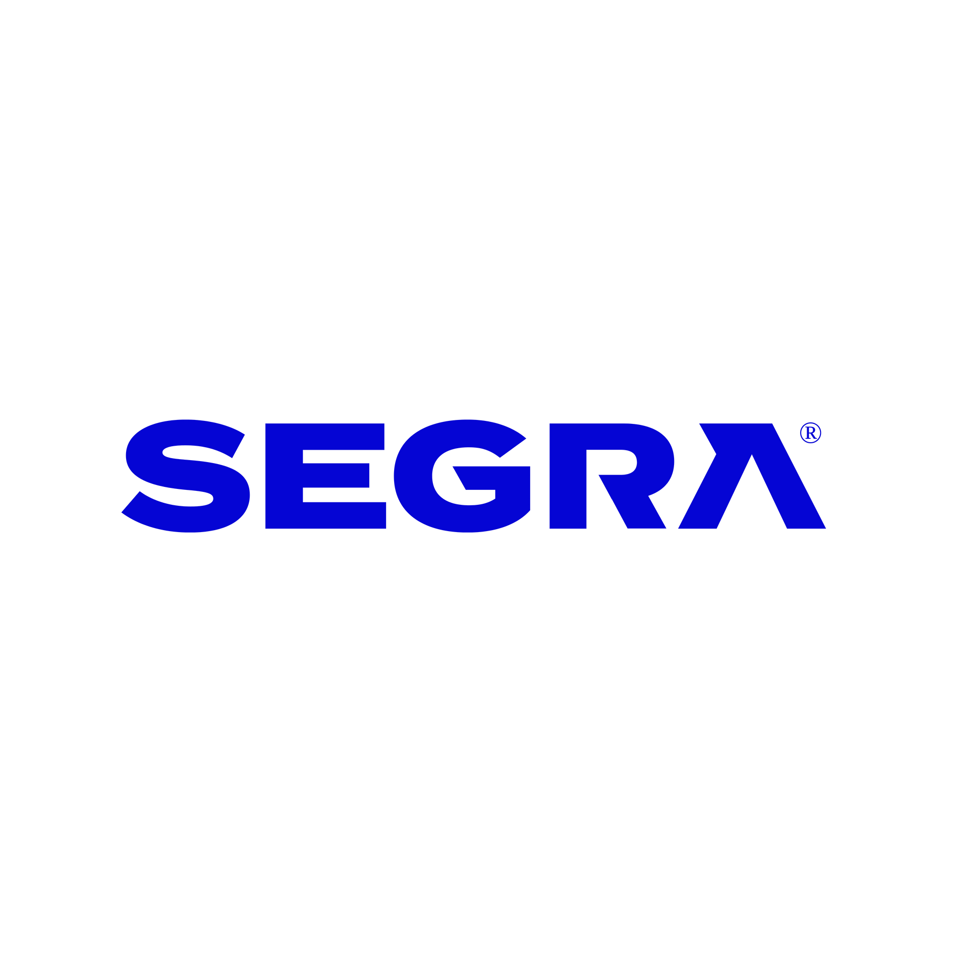 Blue SEGRA logo on a white background