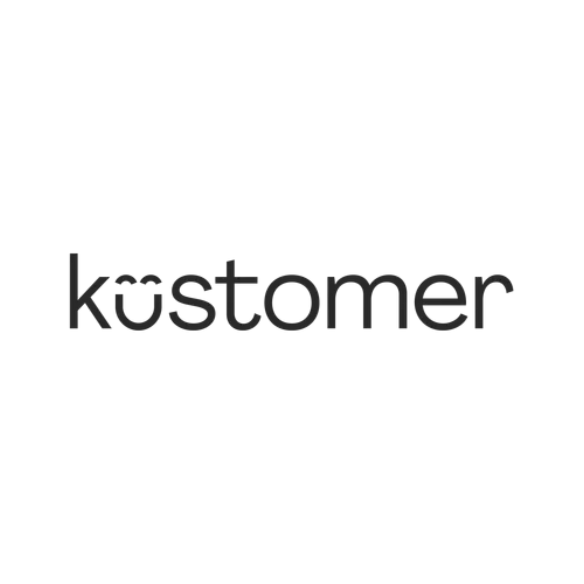 Black “kustomer” wordmark on a white background.