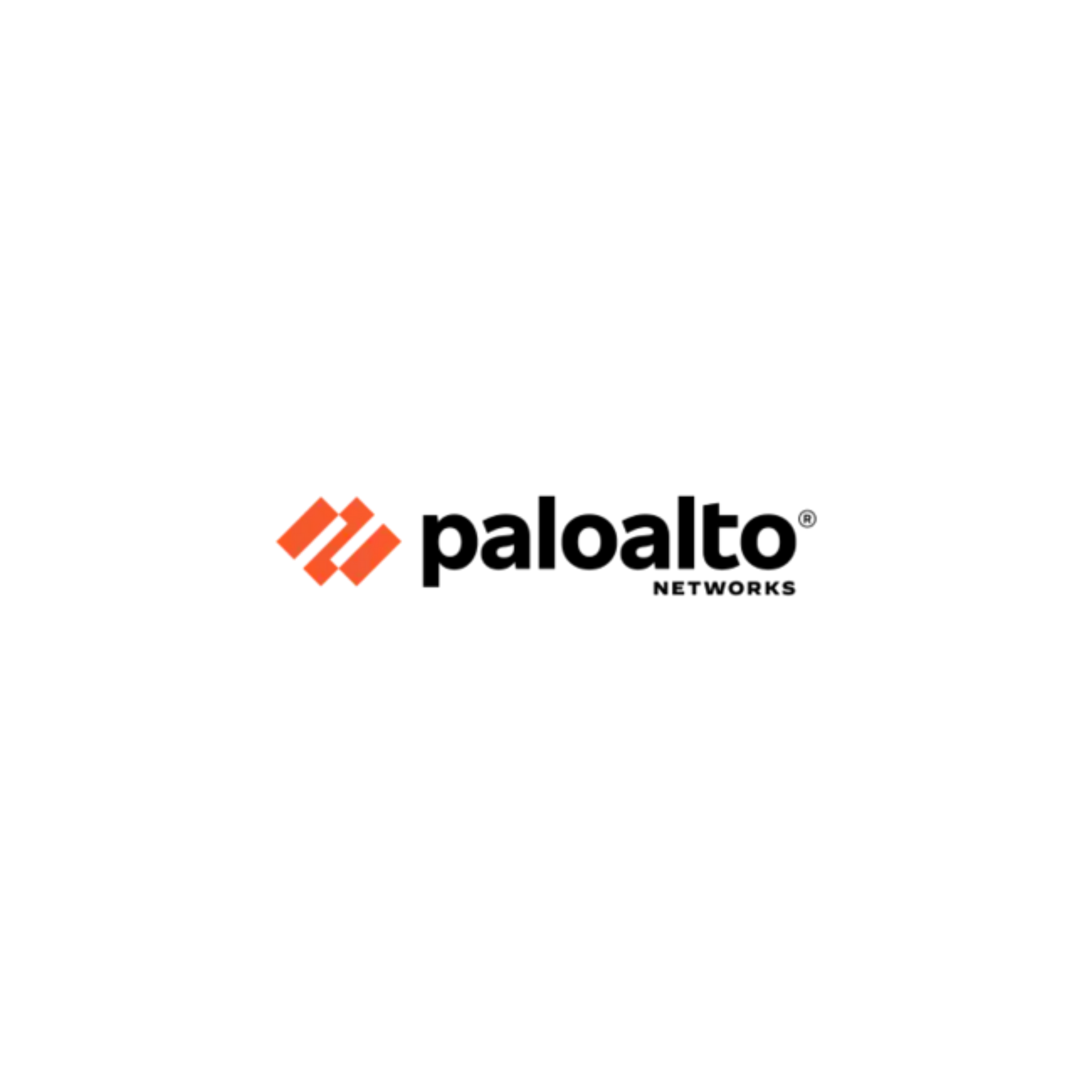 Palo Alto Networks logo in black and orange on a white background