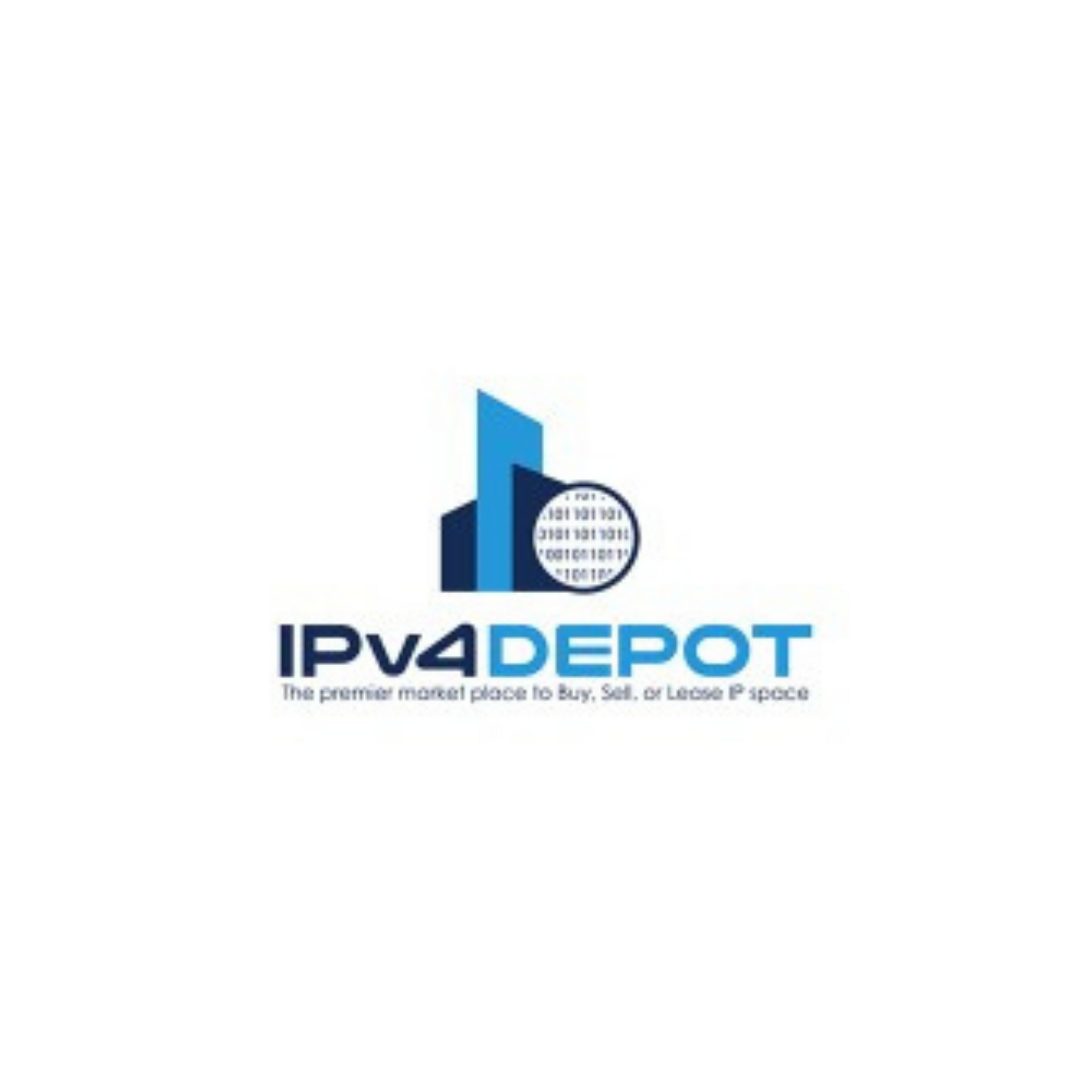 IPV4DEPOT logo with blue and gray text and a stylized building icon on a white background