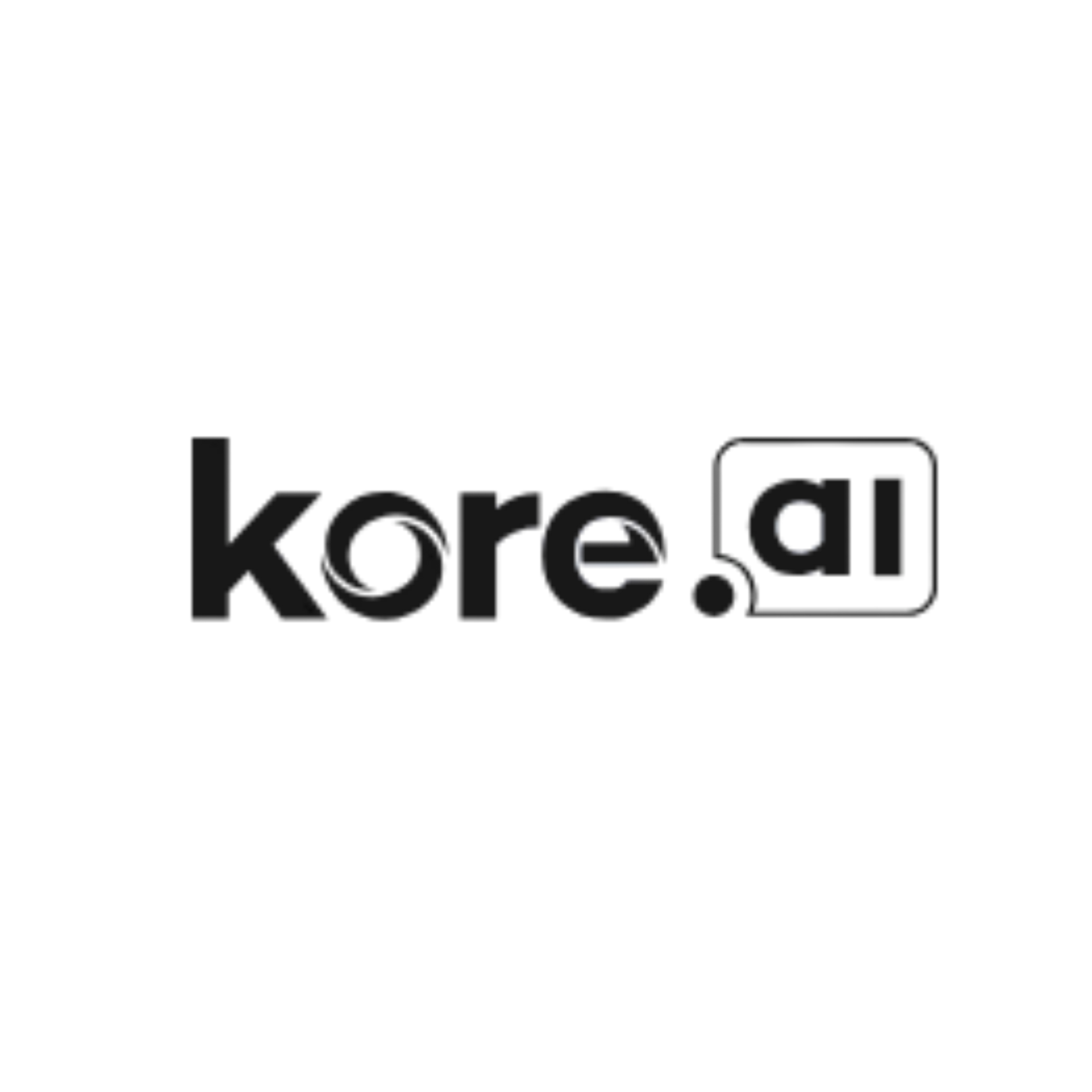 Kore.ai logo in black text with “ai” inside a rounded square.