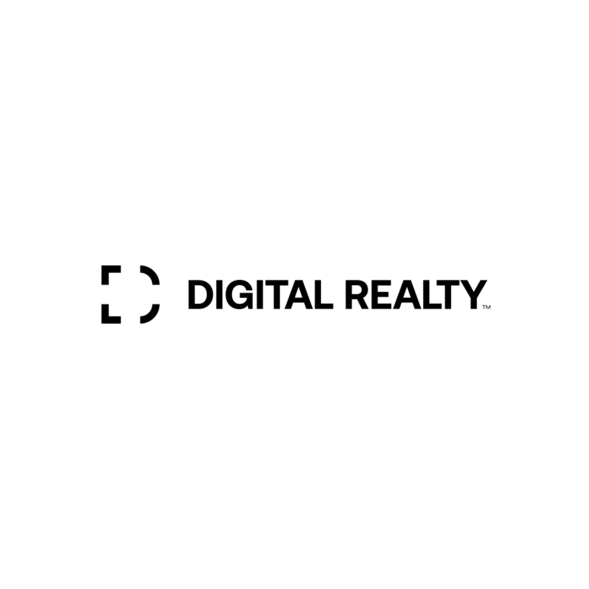 Digital Realty logo in black on a white background