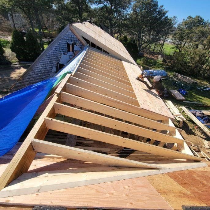 Home Being Framed — Martha’s Vineyard, MA — Wise Construction