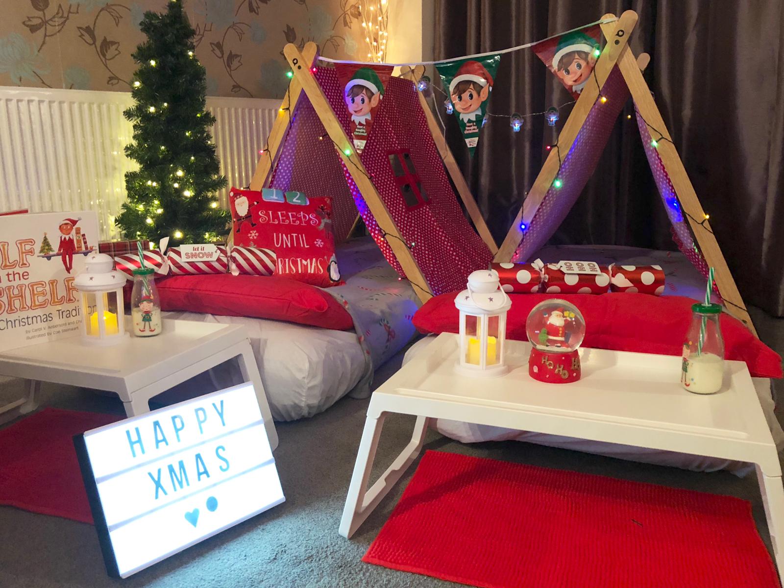 Love and laugh sleepover parties, Christmas sleepover theme, elf sleepover, sleepovers in Reading, Sleepovers near Reading, Sleepovers in Berkshire, Oxfordshire and Hampshire