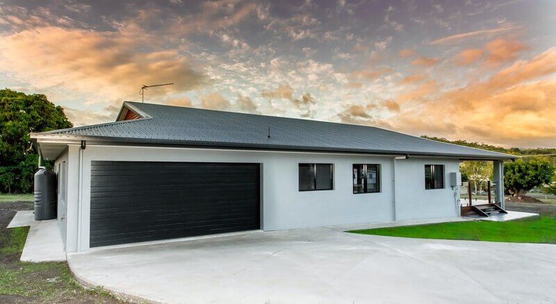 House Exterior & Car Garage — Peto's Constructions In Strathdickie, QLD