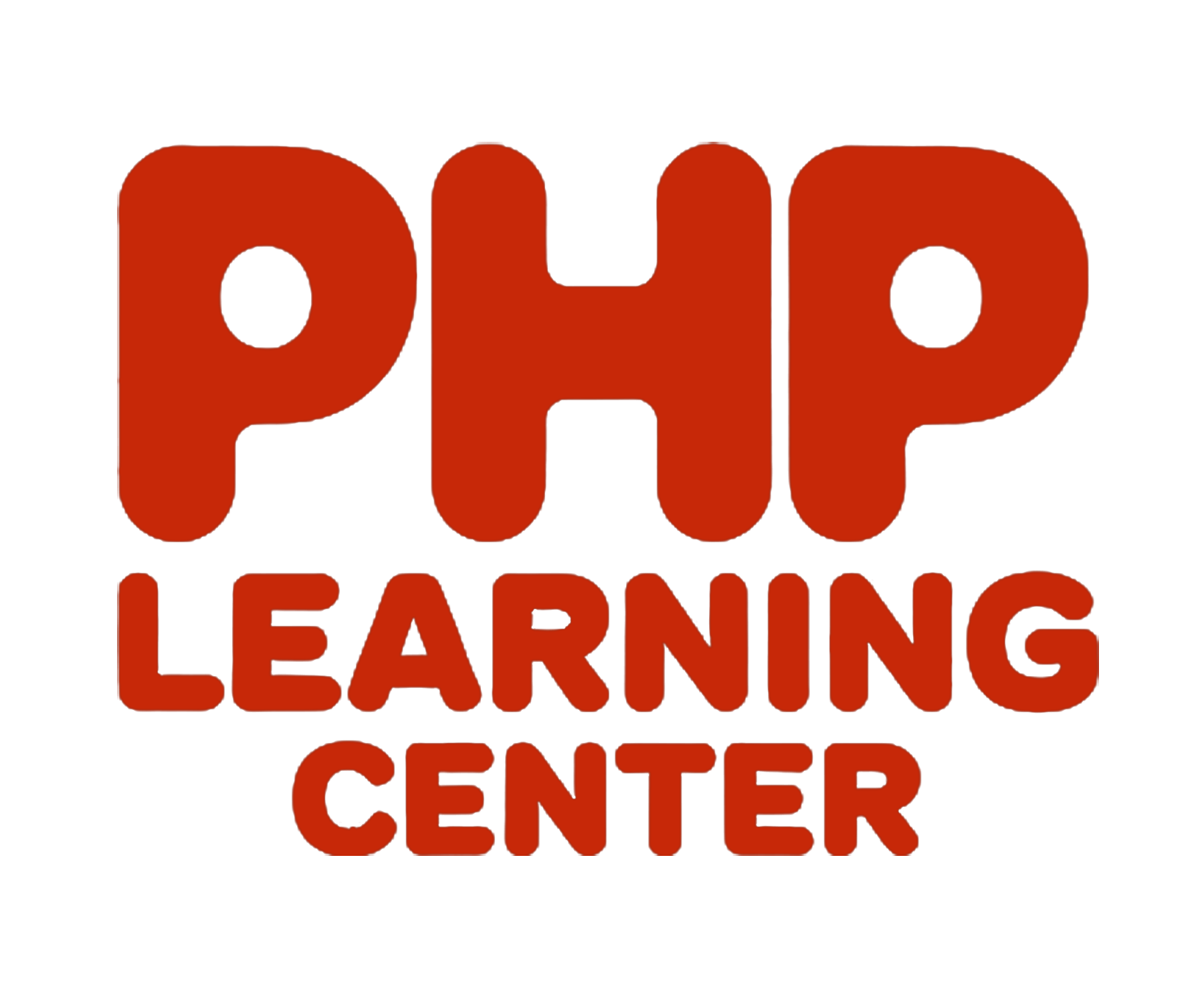 PHP Learning Center logo in red.