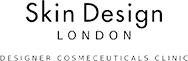 The logo for skin design london designer cosmeceuticals clinic