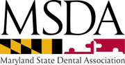 The logo for the maryland state dental association.