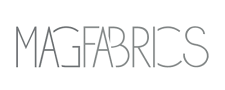 A logo for magfabrics is shown on a white background.