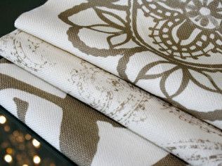 A close up of a piece of fabric with a floral pattern on it.