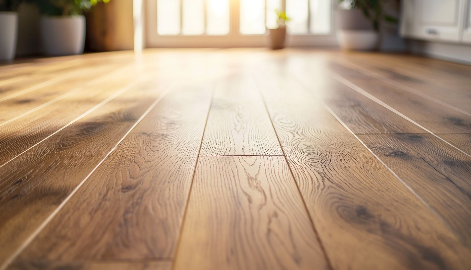 A close up of a wooden floor in a living room.
