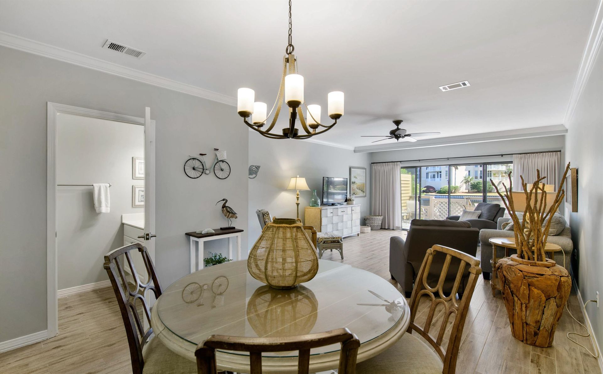Dining table and common area